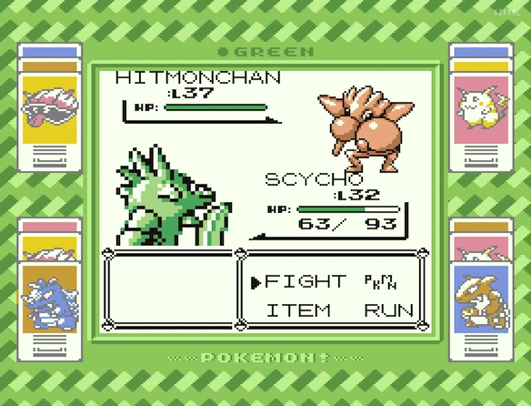 Scizor named Scycho vs. Hitmonchan